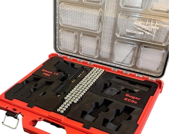 Inserto central Milwaukee Packout: Soporte para munición/silenciador - Organizador personalizado impreso en 3D