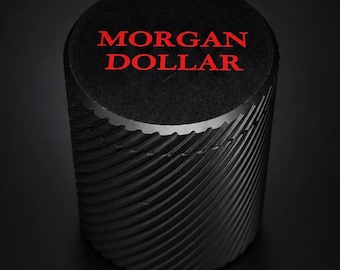 Morgan Dollar Coin Organizer | Large Silver Dollar Storage Tube | Stackable Coin Holder | Custom Color 3D Printed Coin Storage