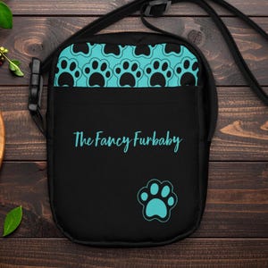 Crossbody bag pet themed premium utility purse pet walking bag pet essentials bag dog treat bag stylish dog walking bag for pet lovers