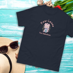 Tee Shirt Funny Unisex Premium Quality trendy tee cute cat graphic apparel funny feline cartoon clothing for sassy cat lover gifts