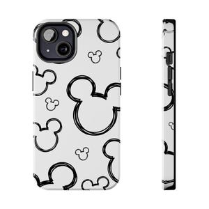 Cute Mickey Mouse Outline Tough Phone Case, Disney Phone Protector, Stylish Cell Cover, Gift for Disney Lover, Kid-Friendly Design