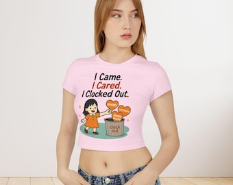 Funny Mental Health Shirt Women Anxiety Humor Tee, Therapy Joke Crop Top, Sarcastic Gift for Therapist, Self Care Shirt