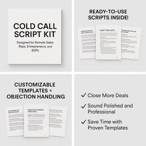 IT Sales Cold Call Script Kit Proven Call Scripts & Objection Handling