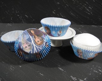 Frozen 2 Cupcake Liners, Baking Cups, Muffin Papers, Frozen Party, Muffin Cups, Cupcake Cups - Qty 25