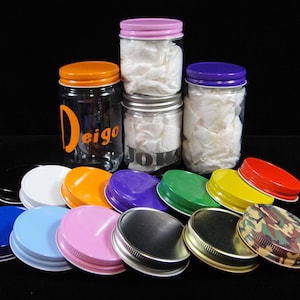 SIX Mason Jar Lids No Hole, Mason Jars, Plastic Mason Jars, Kids Parties, Weddings, Baby Showers, Mason Jar Lids, Weddings - 6 Lids ONLY