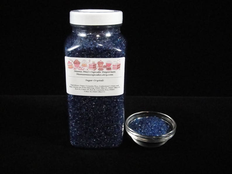 BULK Navy Blue Course Sanding Sugar Sprinkles Cake Pops Etsy