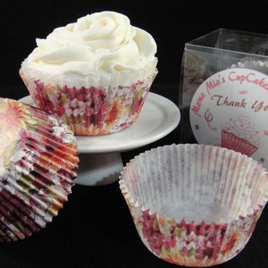 Flower Print Cupcake Liners