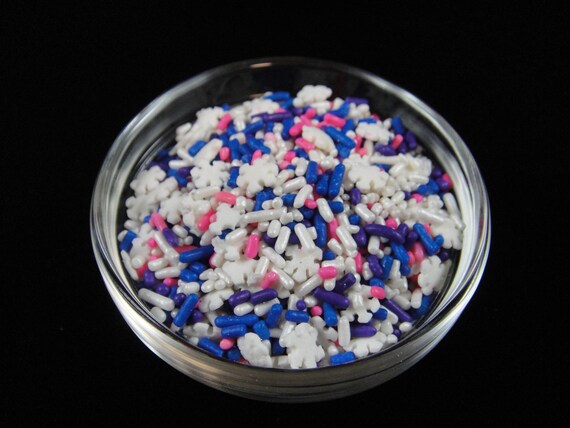 Snowflake Candy Sprinkles 1 lb Pkg