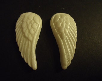 Large Angel Wings Edible Fondant Cupcake Toppers, Baby Showers, Baptisms, First Communion, Confirmation Toppers, Edible Wings