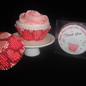 Burgundy Heart Valentines Cupcake Liners, Cupcake Liners, Baking Cups, Muffin Cups, Valentines Cupcakes, Heart Cupcake Liners, QTY 25 image 2