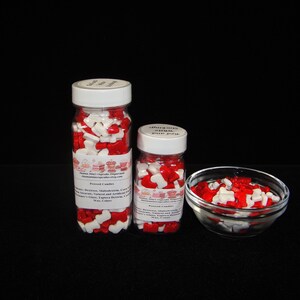 Christmas Sprinkles, Red and White Stocking Sprinkles, Winter Sprinkles, Christmas Treats, Cupcake Sprinkles, Cake Pop Sprinkles