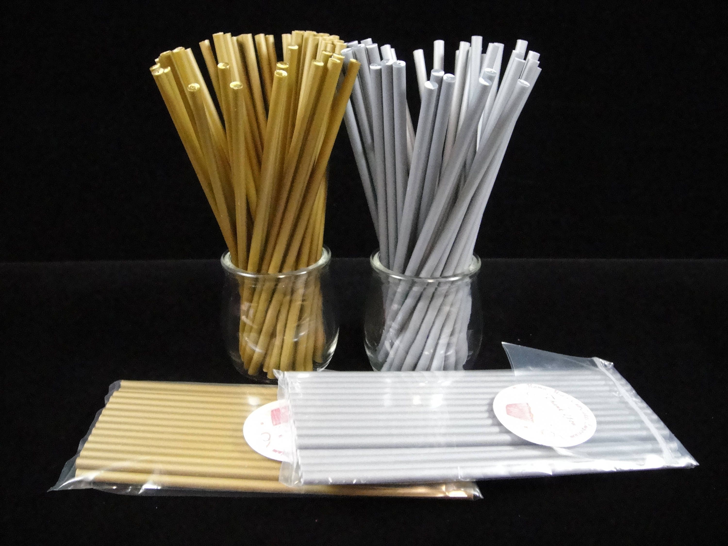 Reusable Cake Pop Sticks Silver Lollipop Sticks Gold Cake Etsy