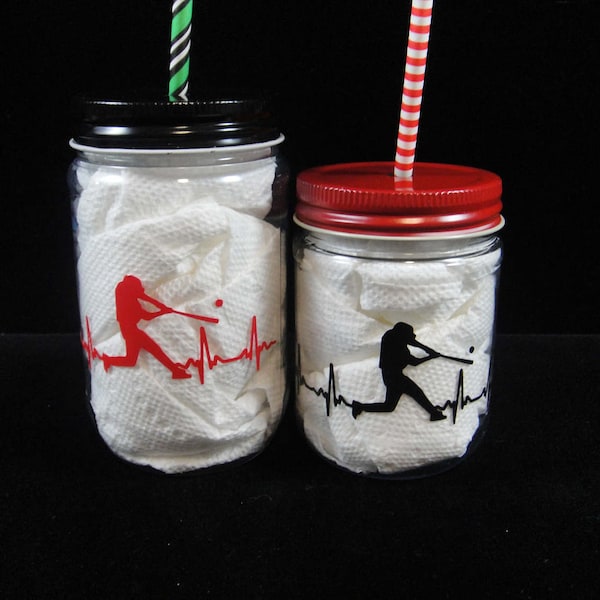 Baseball Mason Jar Etsy
