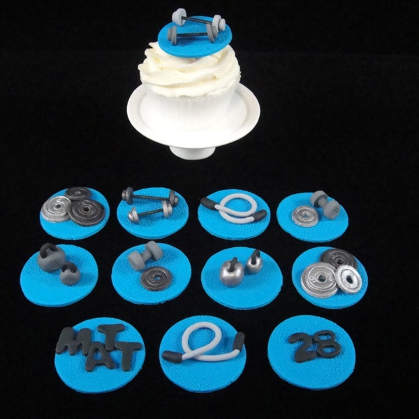 Manly Cupcake Topper Etsy