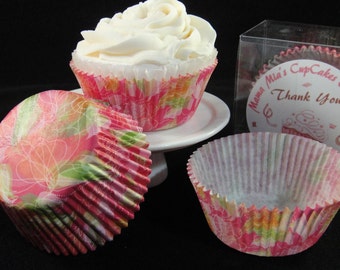 Abstract Flower Cupcake Liners