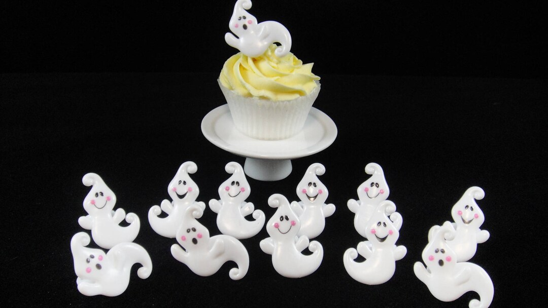 Friendly Ghost Cupcake Rings Cupcake Topper Kids Party Etsy