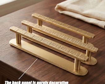 Hammered Brass Semi Circle Cabinet Pulls: Modern Drawer Knobs