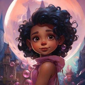 Decoración de pared para niñas, decoración de dormitorio, lámina infantil con chicle de fantasía, póster rosa caprichoso, descarga digital instantánea imprimible, hija