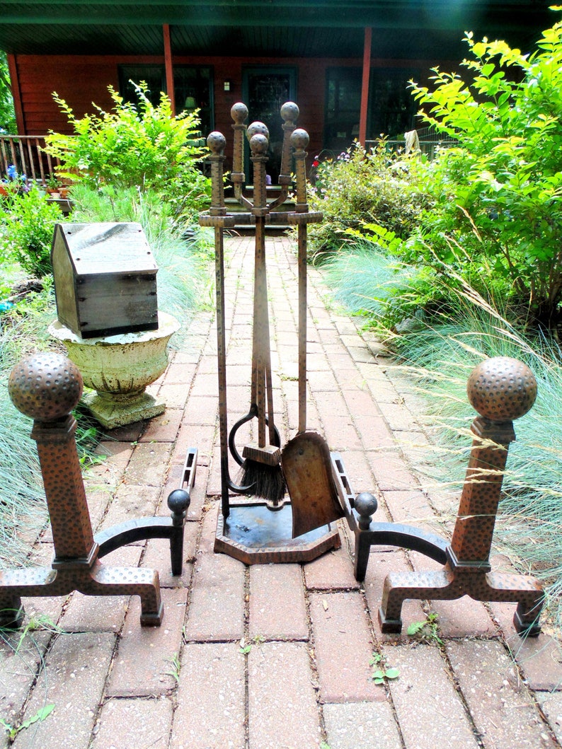 Fireplace Set Mission Style Arts And Crafts Era Etsy