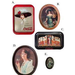 Various Vintage &quot;Coca-Cola&quot; & &quot;Pepsi-Cola&quot; Advertisement Trays