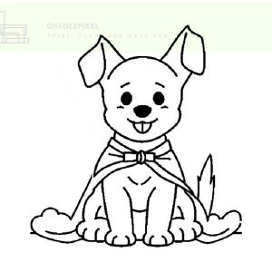 12 Superhero Puppy Coloring Pages – Sheets for Kids – Fun Animal Activity, Instant Download PDF