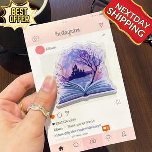 Magic Castle Book Phone Grip – Fantasy Reader Phone Stand