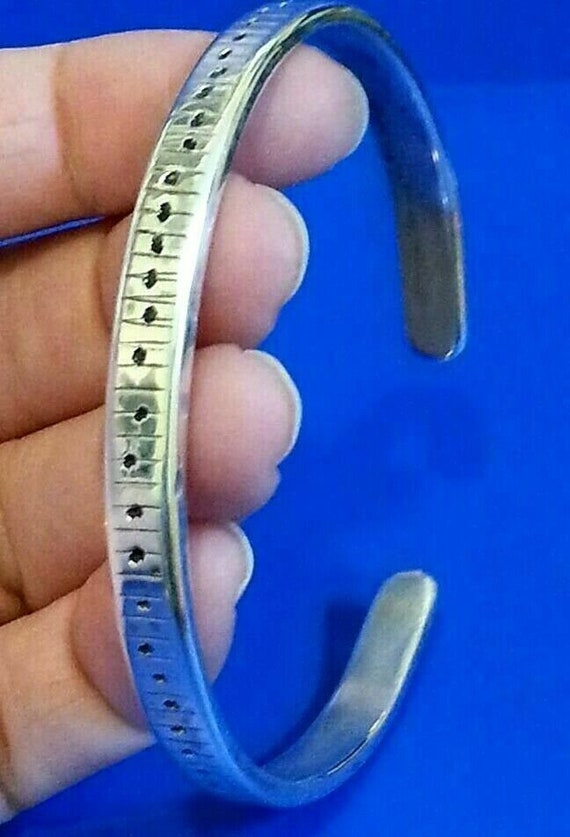 Sterling Silver Bracelet Marked 925 Beautiful Han… - image 5