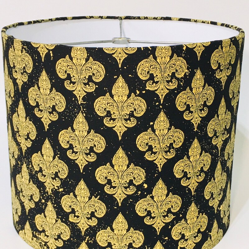 Black Gold Lampshade - Etsy