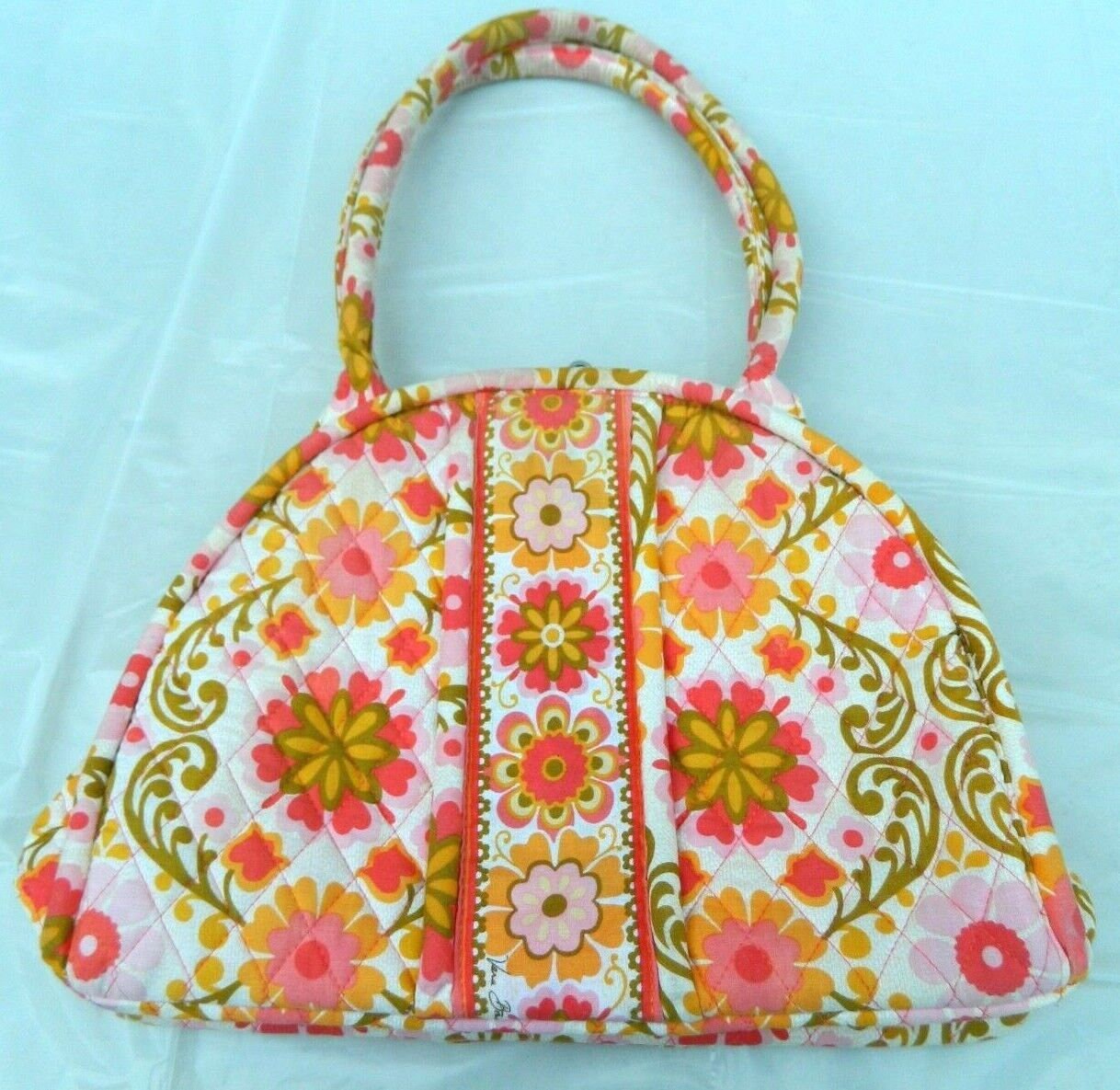VERA BRADLEY Handbag Deco Daises Shoulder Purse Kiss Lock Clasp USA Seller Etsy