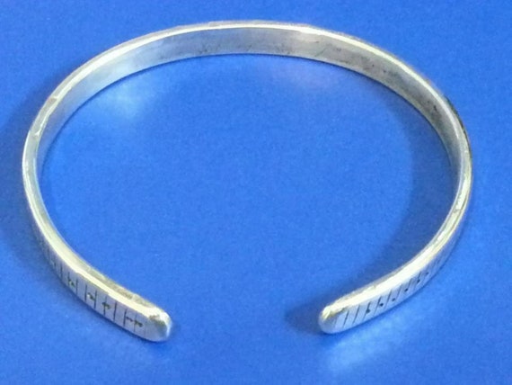 Sterling Silver Bracelet Marked 925 Beautiful Han… - image 4