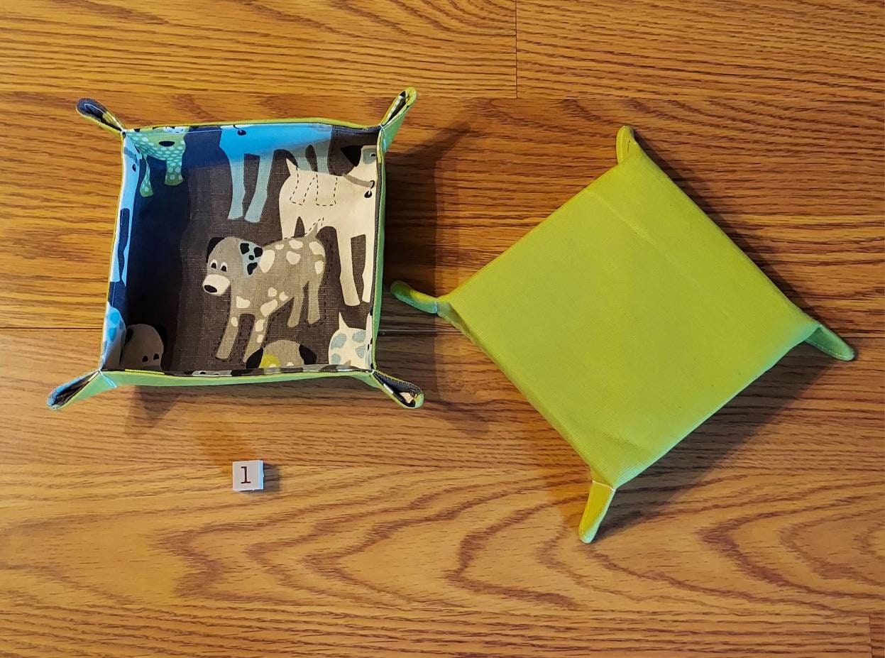 Fabric Travel Tray, Farmhouse Fabric Tray, Multi Use Fabric Tray, Valet