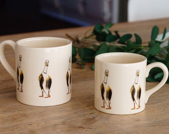 Runner Duck Mug made in Creamware