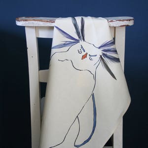 Rockhopper Penguin Tea Towel SALE crazy penguin everyones favourite!