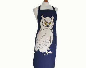 Owl Apron dark blue  from Cluck Cluck gift