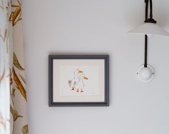 Duckling print framed edition 100 from Cluck Cluck!