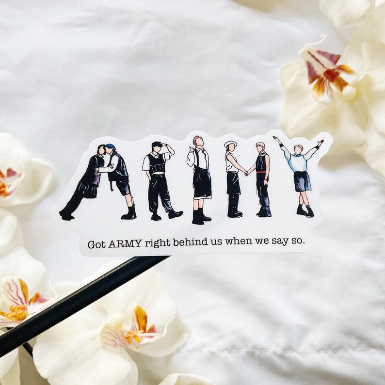 BTS Butter Sticker Kpop Waterproof Vinyl Adhesive Laminated Weatherproof Graphic Watercolor Illustration Print Army Fan Collectible Memorabilia Journal Laptop Water Bottle Decoration Scrapbook Embellishment Kiss Cut Design Gift Present