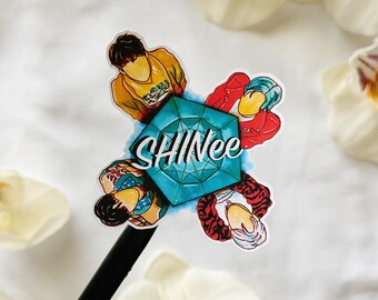 SHINee Atlantis Era KPOP Stickers laptop, journal, notebook, scrapbook sticker (Now Laminated)