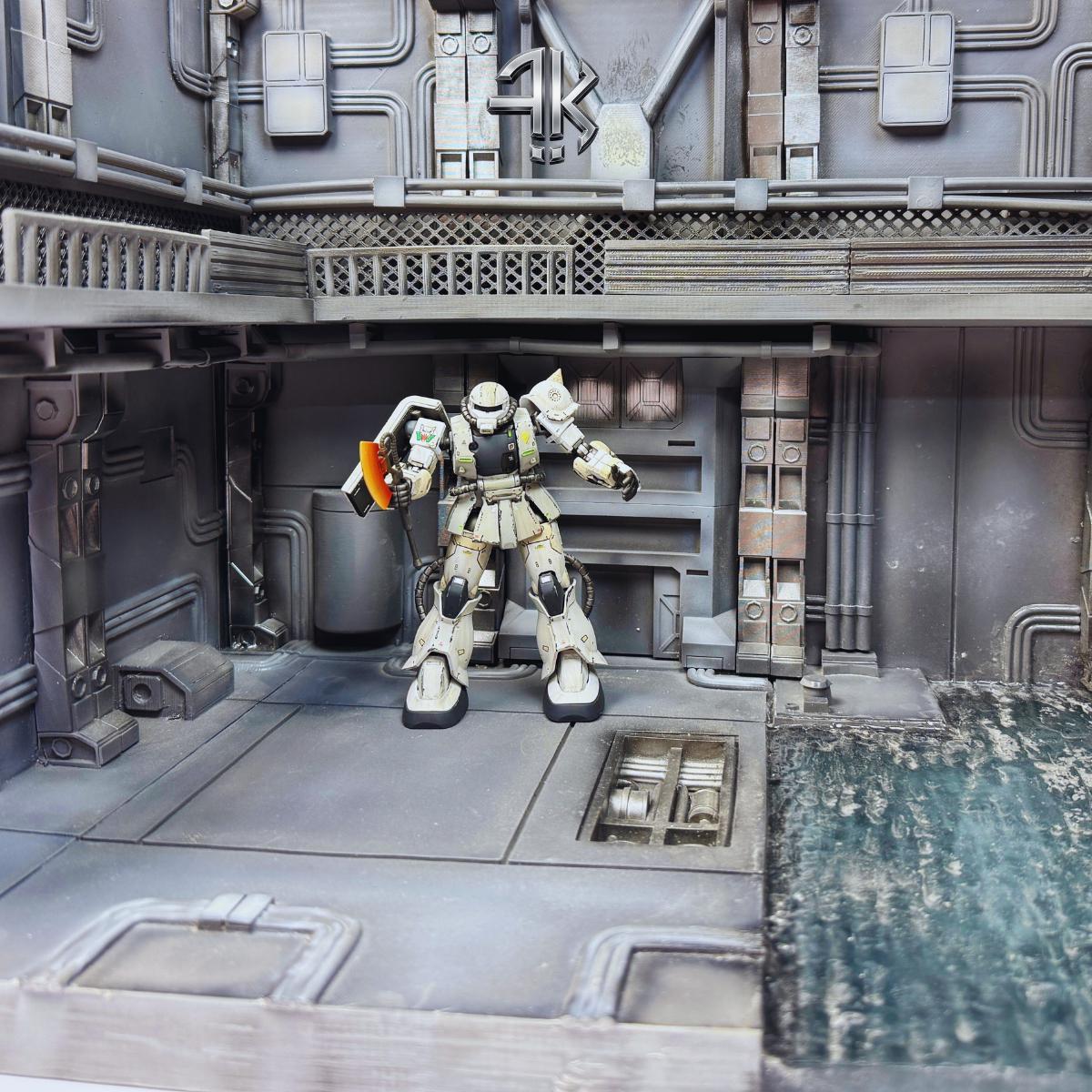 Gundam Army Base Diorama: Large Resin Scene for HG/MG Models - Etsy