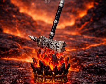 Fire & Ice Artisan キーキャップ – レジン製武器キーキャップ、手作りのRGBメカニカルキーボード装飾、送料無料、ゲーマーへのギフト