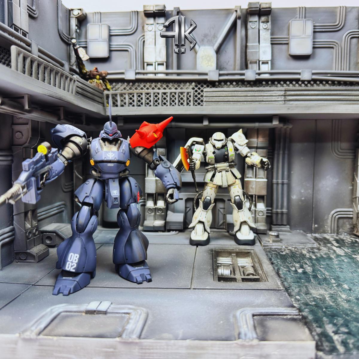 Gundam Army Base Diorama: Large Resin Scene for HG/MG Models - Etsy