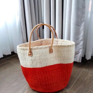 Large Handmade sisal basket bag