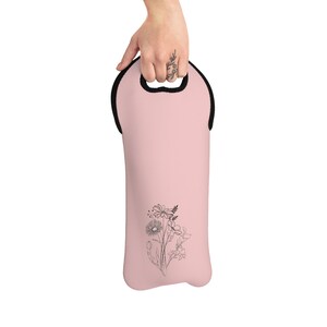 Schicke Blumenwein-Einkaufstasche | Perfektes Geschenk für Wein-Liebhaber, besondere Anlässe, Picknicks, Muttertag, Housewarming