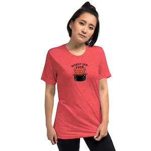 面白いカニTシャツ - 史上最悪のスパの沸騰鍋デザイン - 不機嫌なシーフードユーモアシャツ - グルメやビーチ好きへのかわいい漫画ギフト