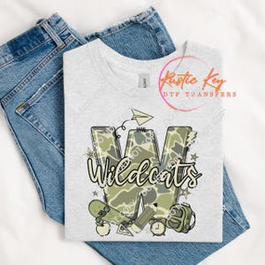 Wildcats Mascot DTF Transfer: Ready To Press Custom Apparel