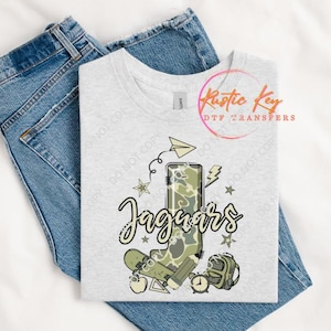 Jaguars Mascot DTF Transfer: Ready To Press Custom Design
