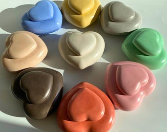 Heart-Shaped Scented Candle: Soy Wax Aroma Gift.