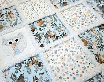 Eulen Baby Lappen Quilt Muster - Little Hoot | Digitaler PDF Download | Eule Applikationen