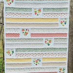 Modern Rag Quilt Pattern | PDF Digital Download | Baby or Small Lap/ Wheelchair Quilt | Jelly Roll Friendly