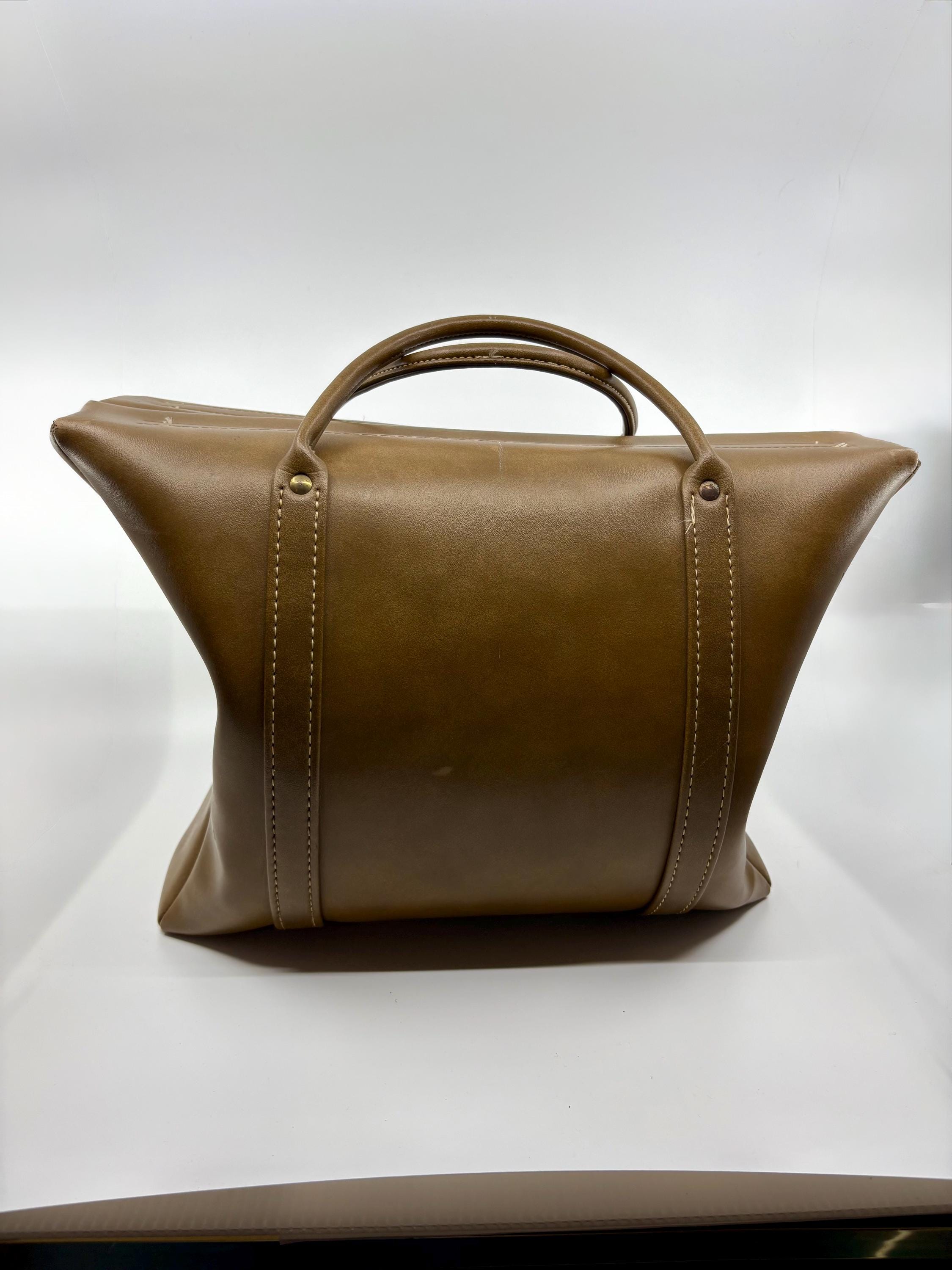 Vintage 1950s Leather Physician's Doctor Bag | Large Medical