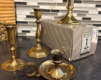 Vintage & Antique Brass Candlesticks